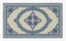 Deerlux Transitional Living Room Area Rug with Nonslip Backing, Blue Medallion Pattern